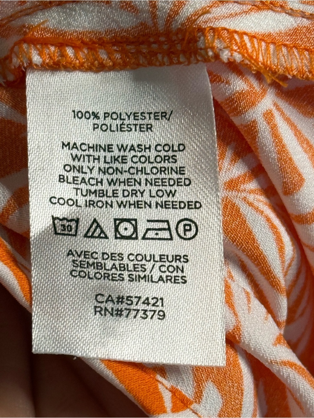 Ann Taylor Factory Orange Tropical Print Maxi Dress Size 6 - Picture 8 of 8
